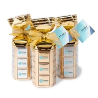 Thirty Six Piece Chocolate Foiled Square Gift Bag-Full Color... from ASI...