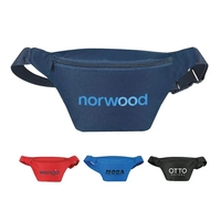 Simple zipper poly fanny pack with one main zippered compartment.... from ASI...
