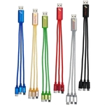 Metallic 3-in-1 Charging Cable