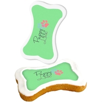 Cookie with dog-friendly ingredients and full color image imprint.... from...