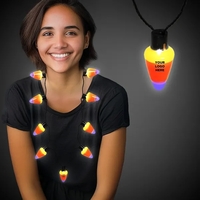 LED Candy Corn Necklace(imprintable)