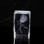 3D Laser Cube Crystal Paperweight