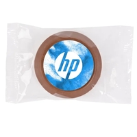 Crispy vanilla wafer topped with a milk or dark chocolate with... from ASI...