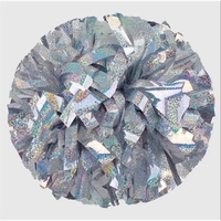 Solid Color Custom Holographic Show Pom Made of waterproof, shed-proof and......