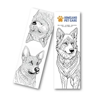 Dog Coloring Bookmark