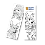 Dog Coloring Bookmark