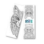 Cat Coloring Bookmark
