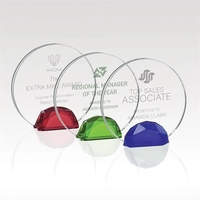 Round Crystal Awards - Direct Print