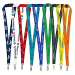 3/4" Import Air Ship Recycled RPET Silkscreen Lanyard