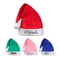 Adult sized, felt Santa Claus hat with customization options.... from ASI...