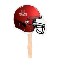 Football helmet shaped hand fan with wooden handle.... from ASI 98360 WOWLine...