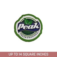 Woven Sticker (Stick-On) w/ Embroidered Edge (5-ply)