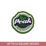 Woven Sticker (Stick-On) w/ Embroidered Edge (5-ply)