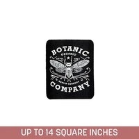 Woven label up to 14 sq. in. with embroidery backing, 100%... from ASI 92980...