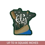 Woven Label with Embroidered Edge & Embroidery Back (5-ply)