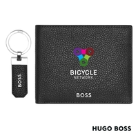Hugo Boss® Classic Grained Key ring & Wallet Set