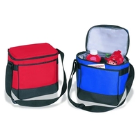 Reusable Insulated Cooler Bag w/ Pockets & Shoulder Strap
