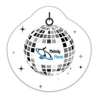 Disco Ball Shaped NoteKeeper™ Magnet 20 mil