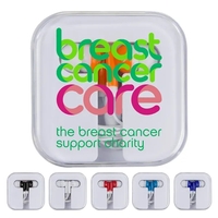 Earbuds with a 38" cord and storage case.... from ASI 57653 Gold Bond