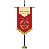 30" x 48" Premium Gonfalon 7' Kit / V-Cut / Fringe