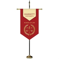 30" x 48" Premium Custom Digitally Printed Gonfalon V-Cut Banner with... from...