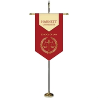 30" x 48" Premium Custom Digitally Printed Gonfalon V-Cut Banner with... from...