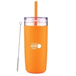 32 oz. Acrylic Tumbler with Silicone Sleeve and Straw