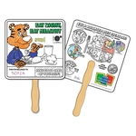 Good Nutrition Coloring Hand Fans