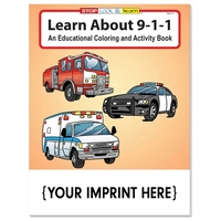 Learn About 9-1-1 educational coloring and activity book.... from ASI 45815...
