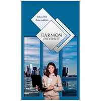 30" x 48" Premium Gonfalon Straight Cut