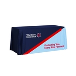 6' Table Throw, 42"H, Full Color Front Panel