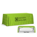 Eco=-Poly 8' Table Cover Throw, Open Back