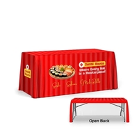 Premium 6' Table Throw, Open Back