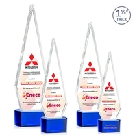 This Optical Crystal Springfield VividPrint™ Award on base features an...