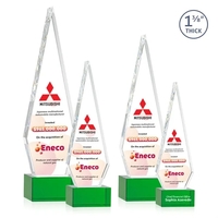 This Optical Crystal Springfield VividPrint™ Award on base features an...