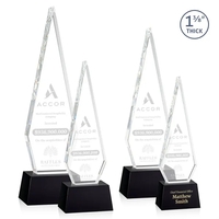 This Optical Crystal Springfield Award on base features an elongated, tall......