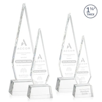 This Optical Crystal Springfield Award on base features an elongated, tall......