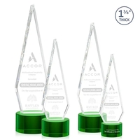 This Optical Crystal Springfield Award on base features an elongated, tall......