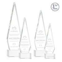 This Optical Crystal Springfield Award on base features an elongated, tall......