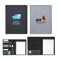 Linen tech organizer portfolio notebook.... from ASI 31517 Admart Products /...
