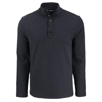 Men's sweatshirt with moisture-wicking performance and snap placket...