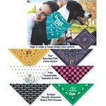 Custom Rotary Printed Pet Triangle MED-LRG - USA Made