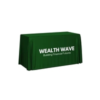 Liquid Repellent 4ft Table Throw, 42"H Counter Height, Full Color Front......