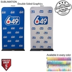 4'W x 90"H EuroFit Banner with Steel Base