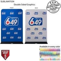 2'W x 90"H EuroFit Banner with Steel Base, Full Color Graphics... from ASI...