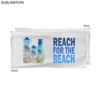 Sublimated Microfiber Terry Pool Towel, 20x40