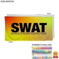 Swim Towel in Microfiber Terry, 30x60, Sublimated
