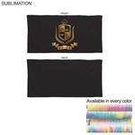 Sublimated Solid Colored Microfiber Beach Towel, 30x60
