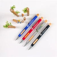 A pen made from recycled aluminum & bamboo, with soft-touch barrels... from...