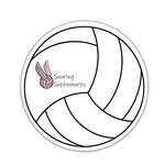 Volleyball Shaped NoteKeeper™ Magnet 35 mil